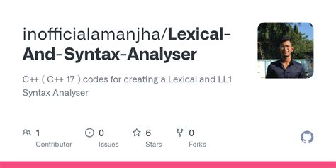 Lexical And Syntax Analyser LL1 Syntax Analyser Cpp At Main Inofficialamanjha Lexical And