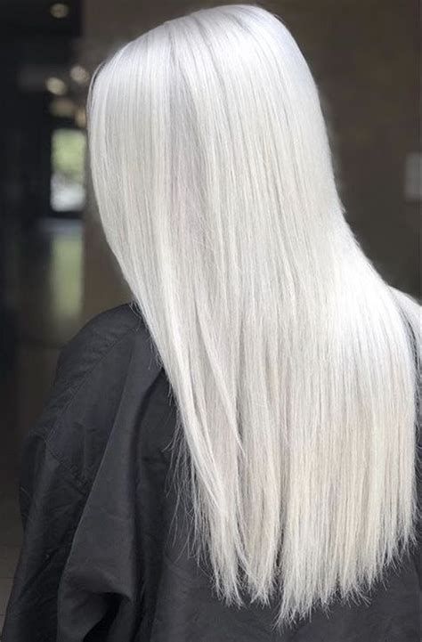 We love you, medal or no medal! White platinum blonde silver long straight hair | Icy ...