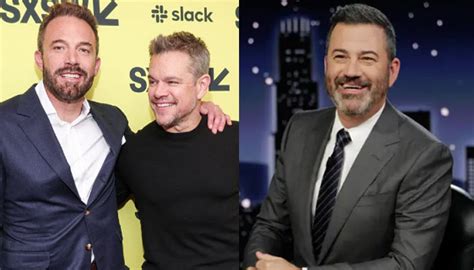 Ben Affleck Matt Damon Come Forward To Help Jimmy Kimmel Amid Writers