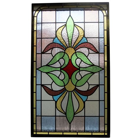 Traditional Intricate Stained Glass Panel From Period Home Style