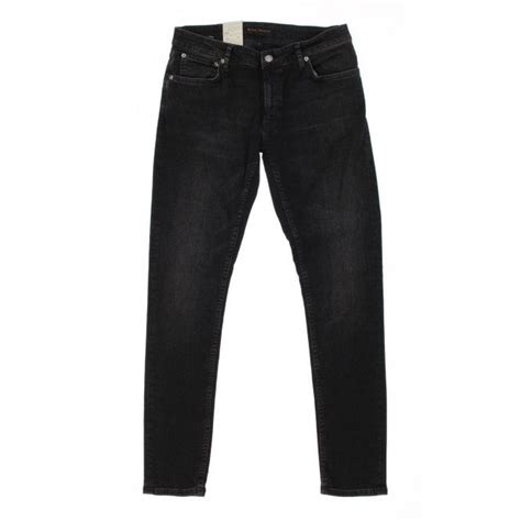 Nudie Jeans Co Skinny Lin Wash Black Stretch Jean Mens From Pilot Uk