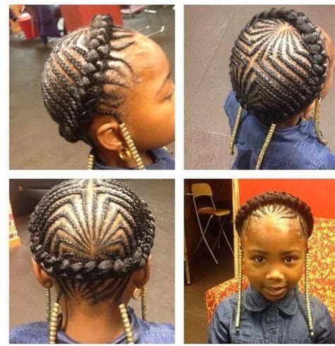 To make your girl's braided style more interesting, try to experiment the diagonal part of this hairstyle and the angled braided pattern are the main wow factors of the look. Top 20 Best Black Braids Hairstyles For Kids, Lovely #AfricanAmericanHairstyles (With images ...