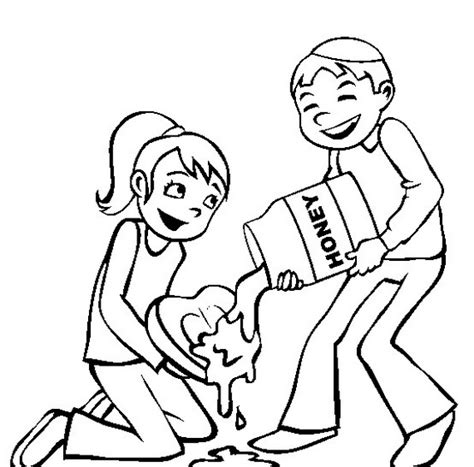 Rosh Hashanah Coloring Pages Printable for Kids - family holiday.net