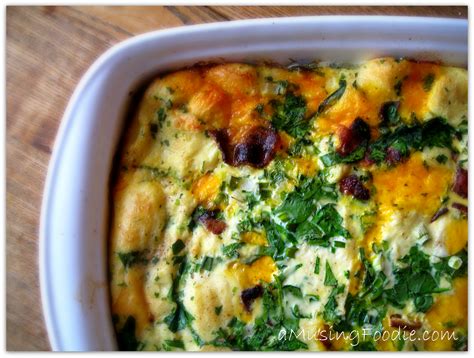 Spinach Bacon Egg And Cheese Breakfast Casserole A