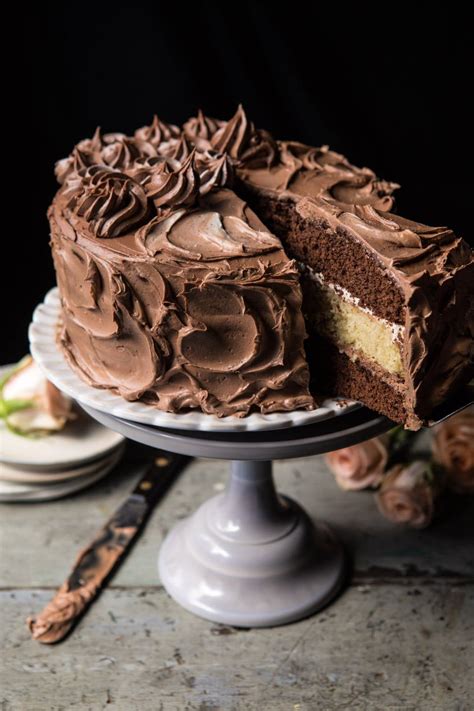 Collection by ✅ camden|birthdays & gift ideas. Better Together Chocolate Vanilla Birthday Cake. - Half ...