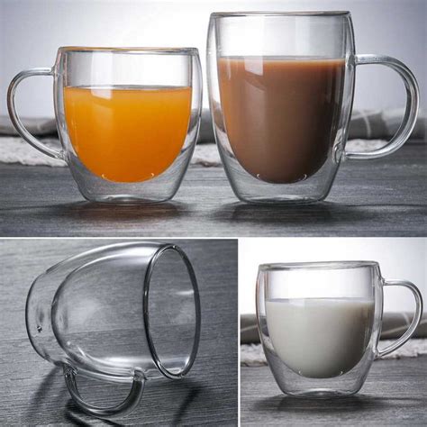 Oz Clear Glass Coffee Mugs Offering