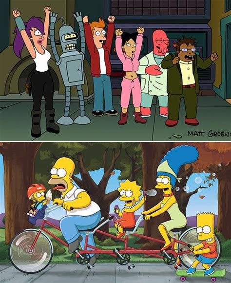 Futurama Andand The Simpsons The Simpsons Futurama Crossover Episodes