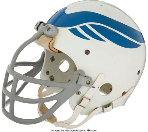 1975 San Antonio Wings Game Worn Wfl Helmet Football Lot 82731