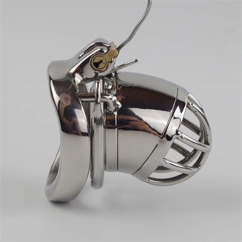 Male Stainless Steel Chastity Device With Anti Off Version Etsy