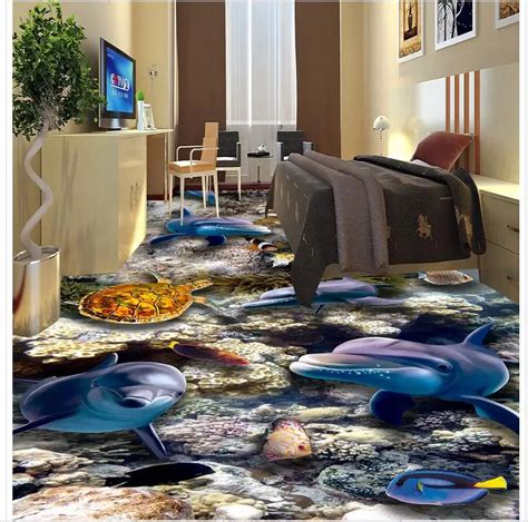 Ocean 3d Wall Murals Wallpaper Floor Custom Photo Self Adhesive 3d