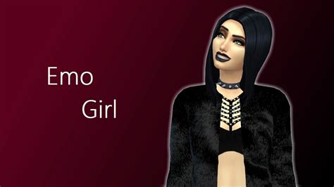 Emo Girl The Sims 4 Create A Sim Youtube