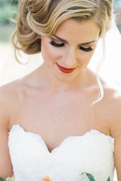 Wedding Day Makeup For Fair Skin Bridal Beauty Makeup Red Lips