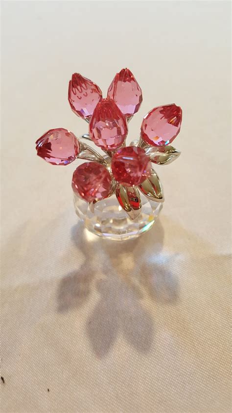 Swarovski Crystal Rose Tulips Retired Etsy