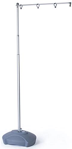 Outdoor Flag Pole Stands Adjustable Stand Banner Not Included