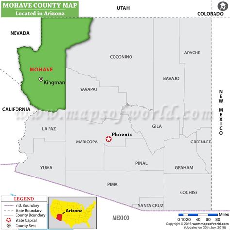 Mohave County Arizona Map