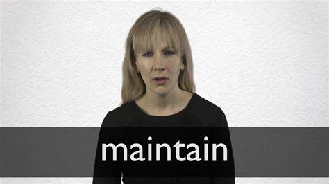 How To Pronounce Maintain In British English Youtube