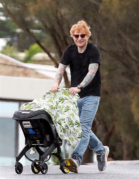 Ed Sheeran And Cherry Seaborn Take Baby Lyra For Relaxed Stroll In
