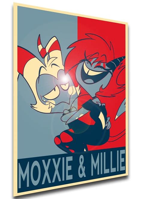 Poster Propaganda Helluva Boss Moxxie And Millie Ll3154 Etsy Uk