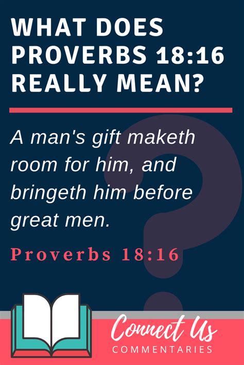 We appreciate your business and look forward to serving your needs. Meaning of "Your Gift Will Make Room for You" - Proverbs ...