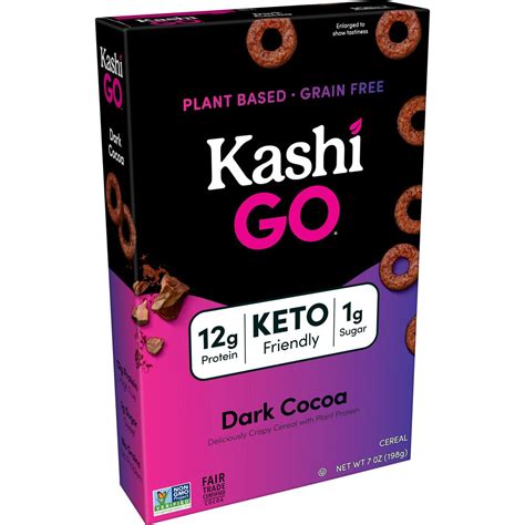 Kashi Go Breakfast Cereal Vegan Protein Keto Friendly Cereal Dark