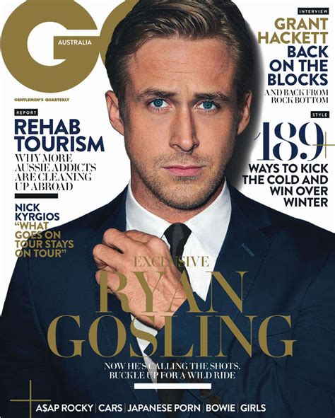Ryan Gosling En Portada De Gq Australia Juniojulio 2015 Male Fashion Trends Ryan Gosling