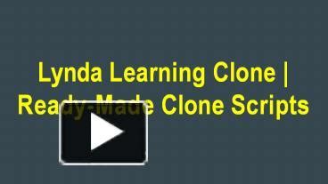 Ppt Ynda Learning Clone Script Dod It Solutions Powerpoint
