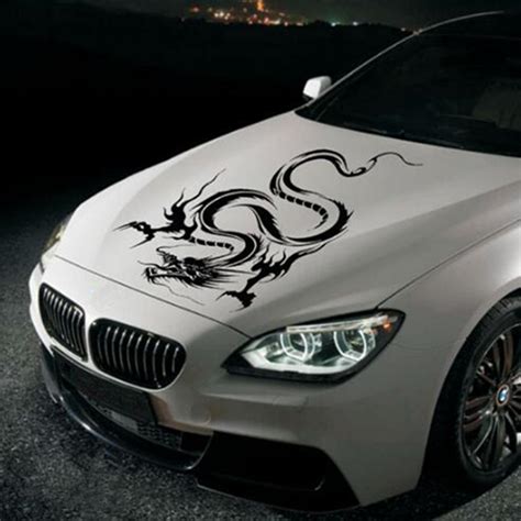 Our custom car decals and custom car stickers are easily removable by simply peeling them off. Car Hood Body Vinyl Graphic Wrap Decal Dragon Sticker ...