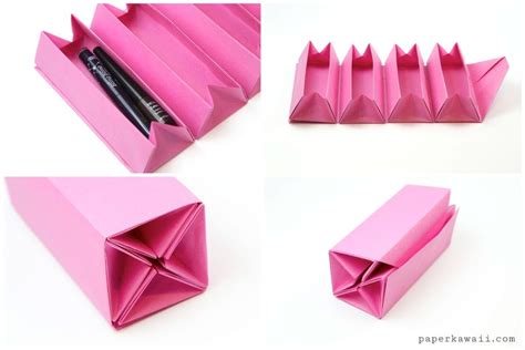 Origami Chest Of Drawers Tutorial Paper Kawaii Useful Origami