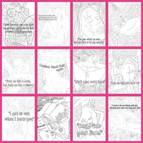 Color Me Naughty A Very Dirty Adult Coloring Book Adults Etsy