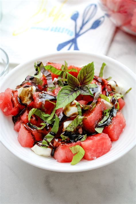 Watermelon Caprese Salad Baked Broiled And Basted
