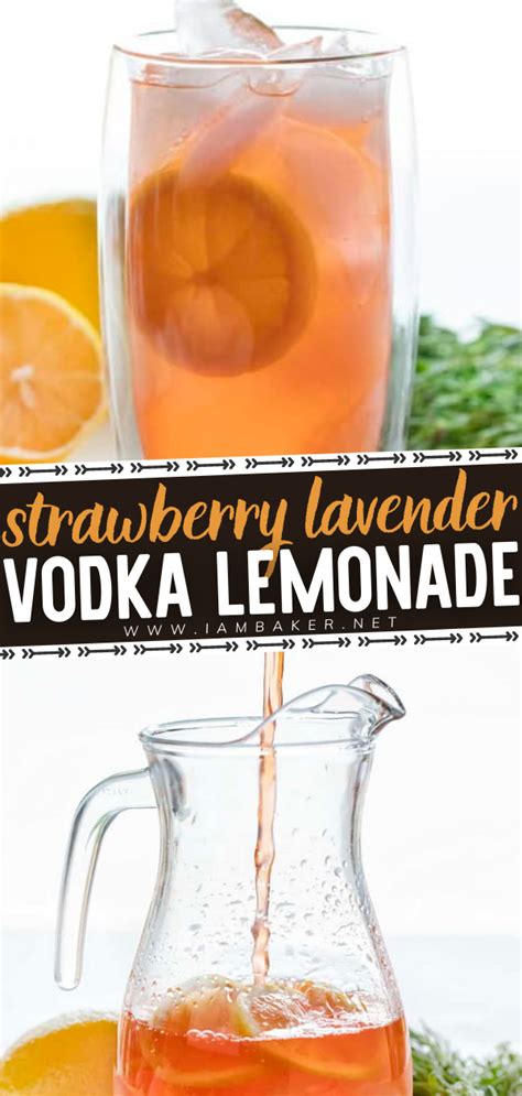 Strawberry Lavender Vodka Lemonade Recipe Vodka Lemonade Homemade