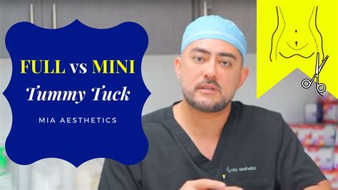 The Difference Between A Full And A Mini Tummy Tuck By Dr Charepoo At