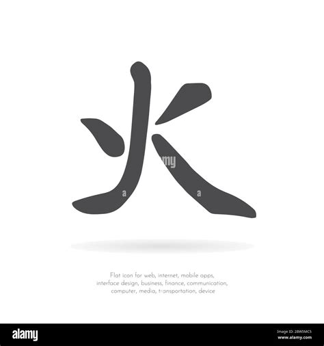 Chinese Character Calligraphy Fire Hi Res Stock Photography And Images