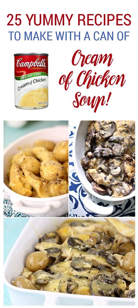 Made with lean chicken and fresh cream and containing no artificial colours or flavours, it's delicious eaten on its own or in easy weeknight recipes. 25 Yummy Recipes Made with a Can of Cream of Chicken Soup (With images) | Recipes