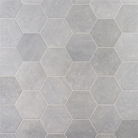 Texstone Gris 9 Matte Porcelain Hexagon Tile