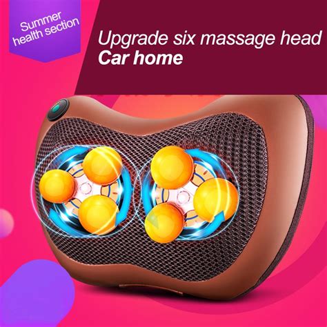 W05massage Device Neck Relaxation Pillow Massage Deviceselectric Shoulder Back Massager Car