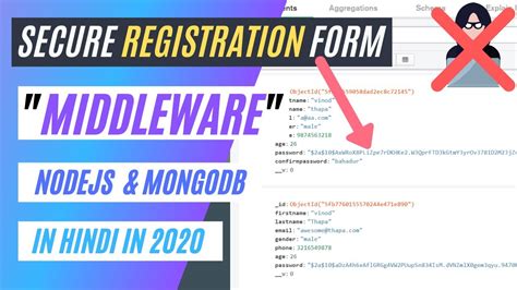 🔴 Secure Registration System Password With Bcryptjs Middleware In