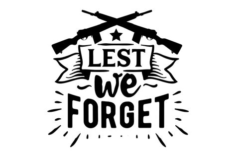 Lest We Forget Svg Cut File By Creative Fabrica Crafts · Creative Fabrica