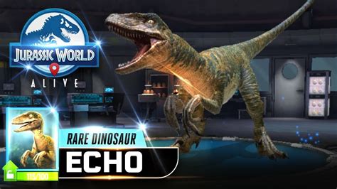 New Echo Velociraptor Unlock 【jurassic World Alive 侏羅紀世界alive】 Youtube