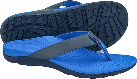 Everhealth Orthotic Flip Flops Mens Sandals With Comfort Arch Support For Plantar Fasciitis