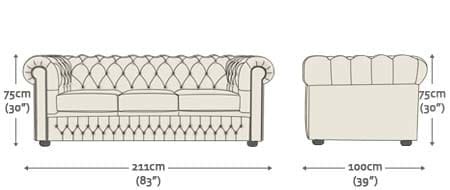 Sofa sizes to suit your space. Chesterfield 3 Seater Sofa Bed - Sofa Beds from Sofas by ...