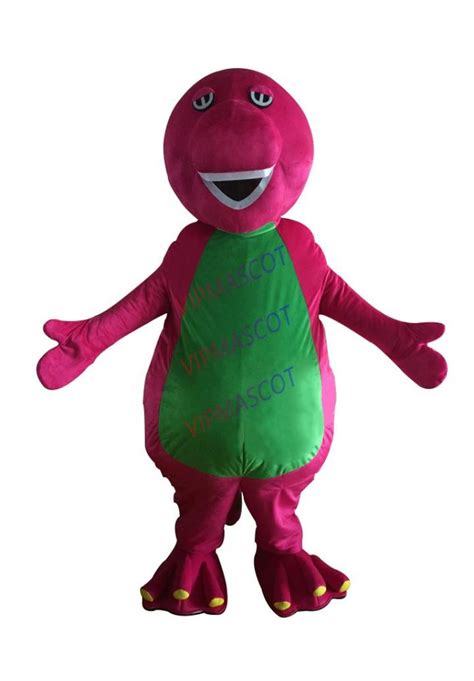 Barney Mascot Costume Fancy Party Dress Easter Day Costume