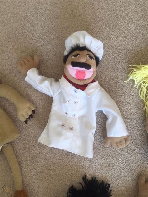 Melissa And Doug Chef Puppet With Detachable Wooden Rod For Animated