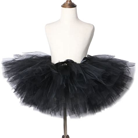 Black Skirt Tutu For Girls Tulle Skirt Child Baby Children Fluffy Tutus