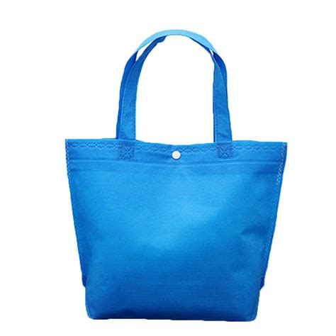 buy non woven fabrics reusable shopping bag tote pouch women travel storage handbag at