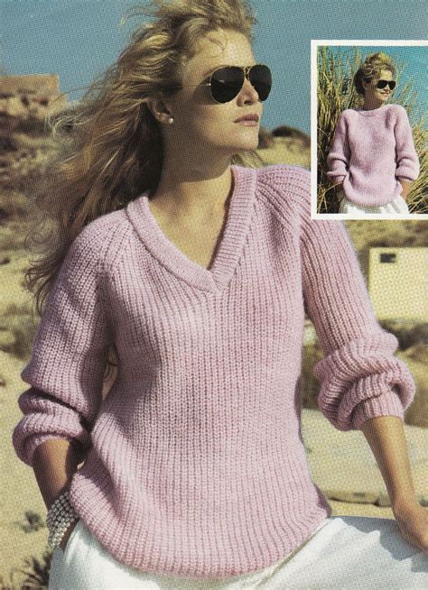 Free V Neck Sweater Knitting Pattern The Pictures Illustrate The Medium
