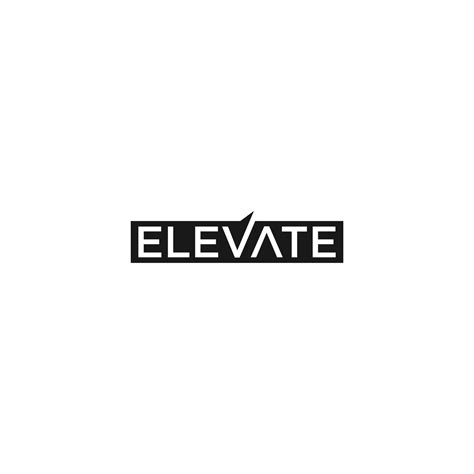 TYPOGRAPHY logo ELEVATE a modern download template 7489005 Vector Art