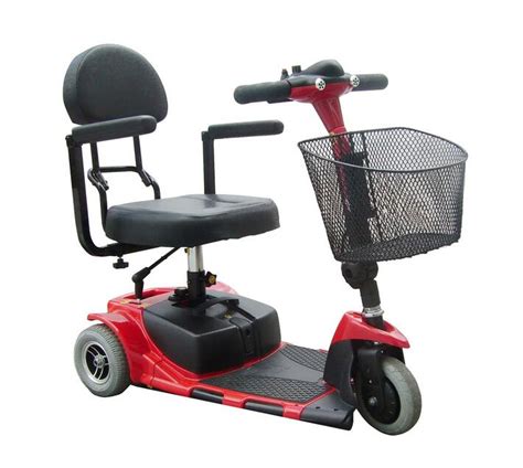 Geosine 3 Wheel Electric Mobility Scooter Red Makro