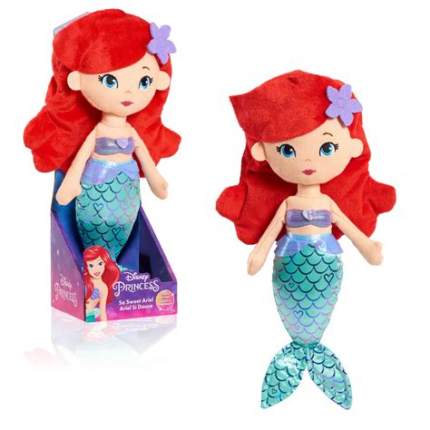 Disney Princess So Sweet Princess Ariel 135 Inch Plush With Red Hair The Little Mermaid