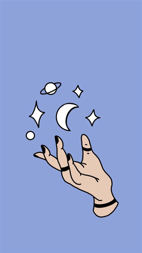 Wallpapers for ipad pro and mini. hand space galaxy stars blue free iphone background ...